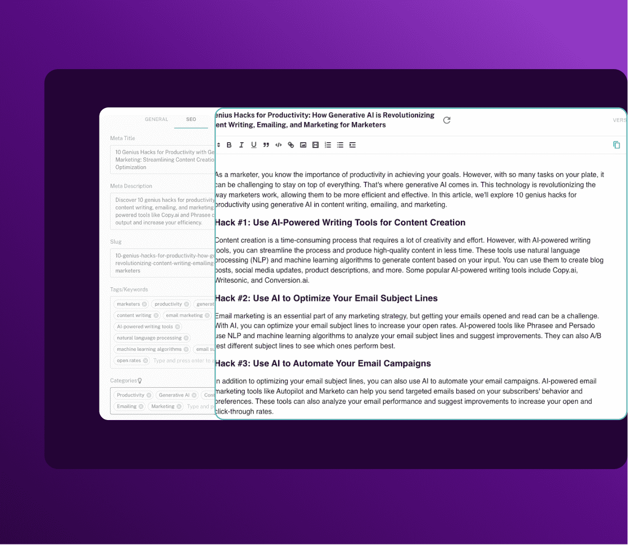 Junia: Ultimate AI-powered Content Generator | AI Copy Writer
