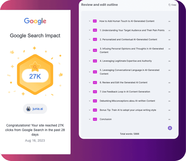Junia AI - #1 AI Writer for SEO & Content Generation